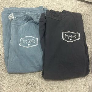 Two beautifully blessed shirts